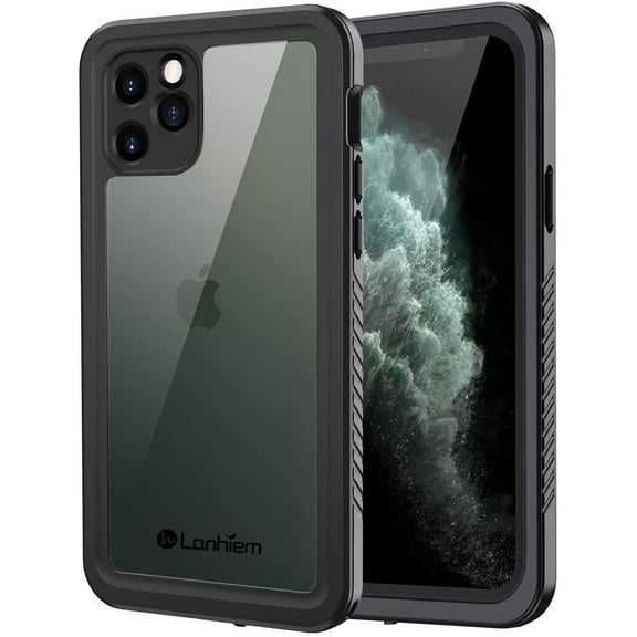 MYKOMI iPhone 11 Pro Max Waterproof Phone Case, 360 Full Body Protection Underwater Dirtproof Shockproof Clear Cover with Built-in Screen Protector for iPhone 11 Pro Max 6.5 Inch (Black)