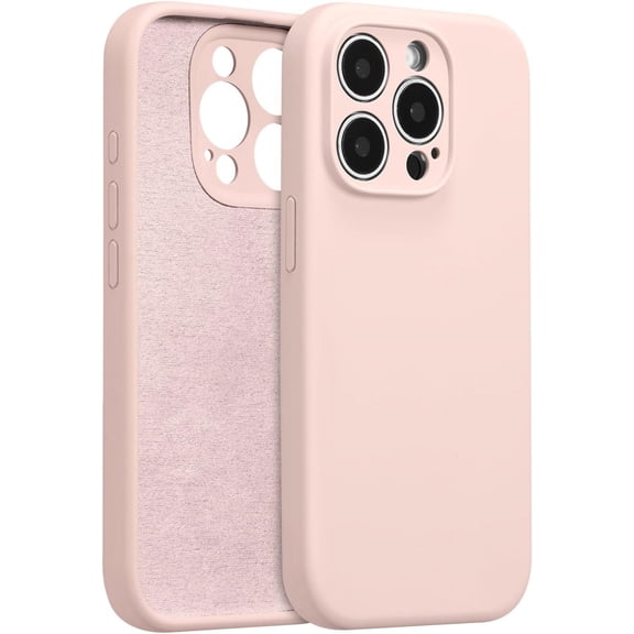 MYKOMI for iPhone 14 Pro Case Silicone,with [Full Camera Protection][Soft Anti-Scratch Microfiber Lining],Liquid Silicone Ultra Slim Shockproof Phone Case for Men Women Girls