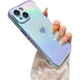 thumbnail image 1 of MYKOMI for iPhone 15 Plus Case 6.7 inch,Cute Colorful Iridescent Plating Edge Case with Love Hearts Pattern,Camera Lens Protection Shockproof Phone Case for Women Girls, 1 of 9