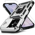 thumbnail image 1 of MYKOMI for iPhone 17 Case with HD Screen Protector & Slide Camera Cover & Rotated Ring Kickstand, [Military-Grade] Rugged Heavy Duty Protective Phone Case for iPhone 17 6.3 inch, 1 of 7