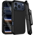 thumbnail image 1 of MYKOMI for iPhone 17 Pro Case with Belt Clip Holster,Heavy Duty Rugged 3-Layer Full Body Military Grade Drop Protection Phone Case,[2 Screen Protector & Kickstand] Shockproof Protective Cover, 1 of 7