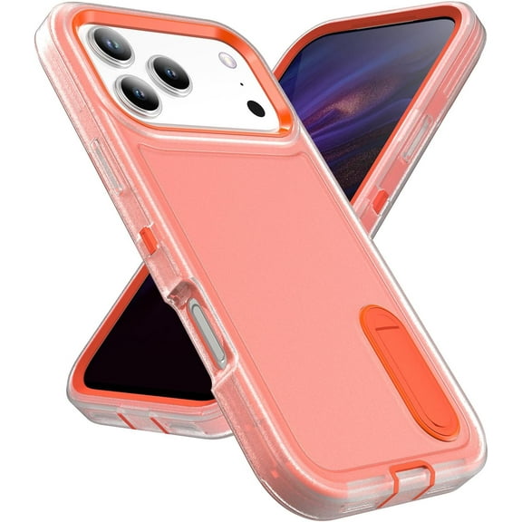 MYKOMI for iPhone 17 Pro Case with Stand,Heavy Duty Protection Shockproof Anti-Scratch Slim Lightweight Protective Sturdy Case Hard Cover for iPhone 17 Pro 6.3 Inch