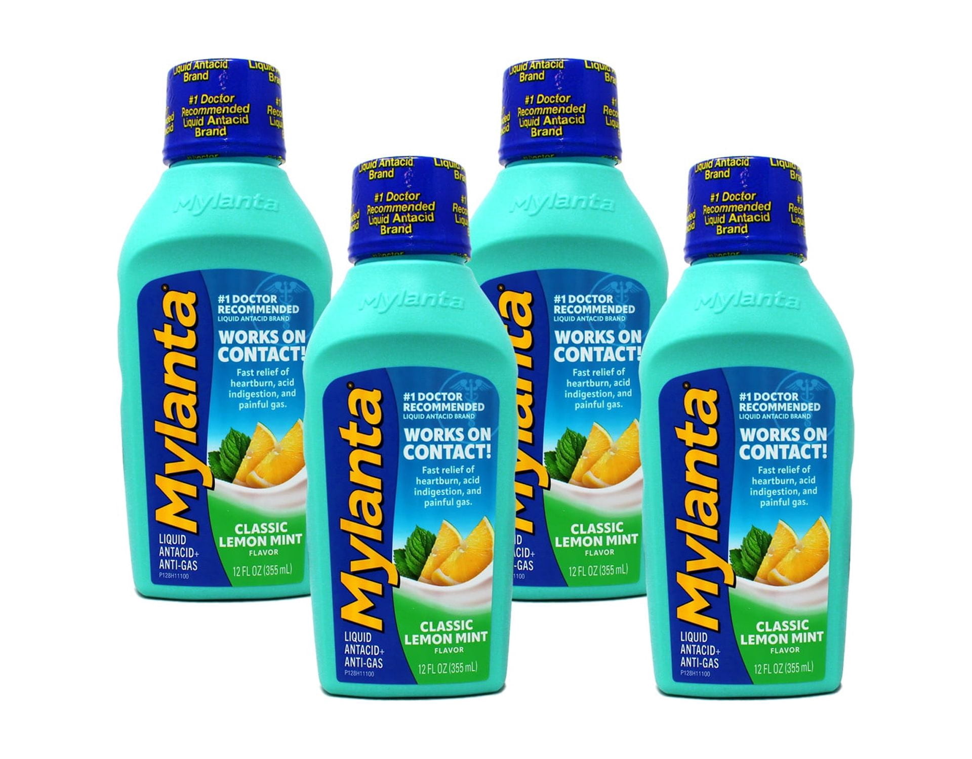 MYLANTA Maximum Strength Stomach Relief Medicine, Anti-Gas & Antacid 12 ...
