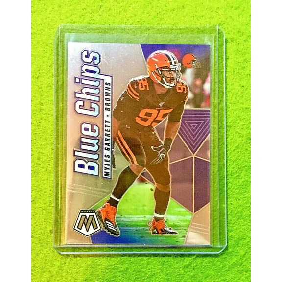 MYLES GARRETT MOSAIC SILVER CHROME CARD BROWNS 2020 Mosaic