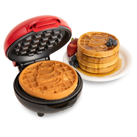 MyMini Santa Claus Holiday Waffle Maker, 550 Watts