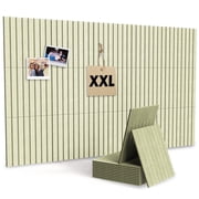 MYMULIKE 59" x 36" Large Light Green Felt Bulletin Board, 15 Pack Cork Board Alternative with Adhesive Tabs for Wall & Room Decor,Home Office,Classroom Dorm