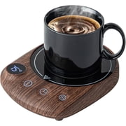 MYMULIKE Mug Warmer, Coffee Mug Warmer for Desk with 4 Temperature Settings 55 /65 /75 /85 , Cup Warmer with 8 Hour Auto Shut Off, Smart Beverage & Tea Warmer for Desk with 1-12 Hour Timer