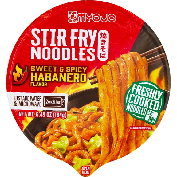 MYOJO, BOWL STIR FRY SW&SPY, 6.49OZ, 6 Bowls.