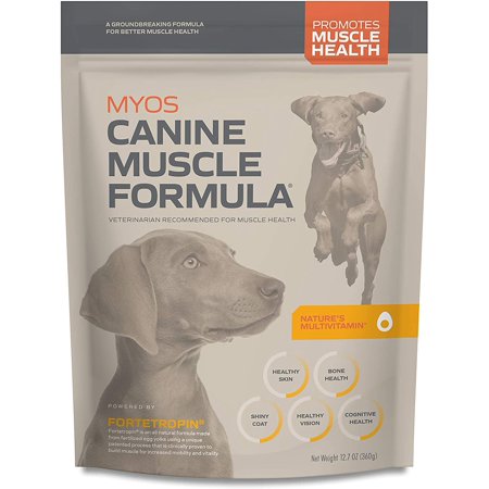 MYOS Canine Muscle Formula - All-Natural Muscle Building Supplement - Helps Reduce Muscle Loss in Dogs Due to Normal Aging and Improves Recovery from Injury or Surgery