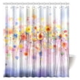 thumbnail image 1 of MYPOP Watercolor Flower Decor Shower Curtain, Flowers In Soft Colors Floral Design Colorful Blurred Fabric Bathroom Decor Set with Hooks, 66 X 72 Inches, 1 of 3