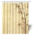 thumbnail image 1 of MYPOP Bamboo Decor Shower Curtain, Abstract Tree and Bamboo Pattern Design Bathroom Shower Curtain with Hooks, 60 X 72 Inches, 1 of 3