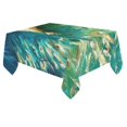 thumbnail image 1 of MYPOP Beautiful Peacock Tail Cotton Linen Tablecloth 60x84 inches Tablecover Desk Table Cloth For Dining Room, Tea Table, Picnics, Parties, 1 of 6