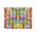 thumbnail image 1 of MYPOP Cartoon Monsters Window Curtain Kitchen Curtain 26x39 inches (Two Piece), 1 of 3