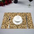 thumbnail image 1 of MYPOP Cheetah Kitchen Table Mat Placemats for Dining Table 12x18 inches, 1 of 5