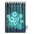 thumbnail image 1 of MYPOP Dandelion Shower Curtain, Amazing Dandelions with Magical Lights of Fireflies at Night Sky Decor Art Prints Fabric Bathroom Shower Curtain with Hooks, 48 X 72 Inches, 1 of 2