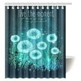 thumbnail image 1 of MYPOP Dandelion Shower Curtain, Amazing Dandelions with Magical Lights of Fireflies at Night Sky Decor Art Prints Fabric Bathroom Shower Curtain with Hooks, 60 X 72 Inches, 1 of 2