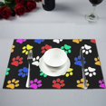 thumbnail image 1 of MYPOP Dog Paw Table Placemat Food Mat 12x18 Inches, 1 of 5
