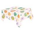 thumbnail image 1 of MYPOP Easter Eggs Tablecloth 52x70 Inches, Easter Spring Flower Tablecover Desk Table Cloth Cover for Dinner Party Decoration, 1 of 6
