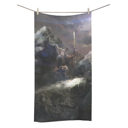 MYPOP Hunter With His Bear Shower Towel Bathroom Bath Towel 30x56 inches
