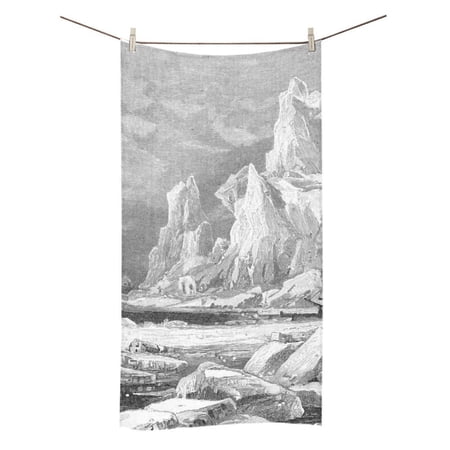MYPOP Ice Bears Shower Towel Bathroom Bath Towel 30x56 inches