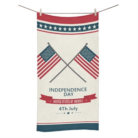 MYPOP Independence Day Shower Towel Bathroom Bath Towel 30x56 inches