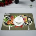 thumbnail image 1 of MYPOP Koi Tattoo Flash Kitchen Table Mat Placemats for Dining Table 12x18 inches, 1 of 5