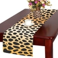 thumbnail image 1 of MYPOP Leopard Skin Print Table Runner Placemat 14x72 inches, Wildlife Animal Fur Tablecloth for Office Kitchen Dining Wedding Party Home Decor, 1 of 6