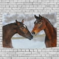 thumbnail image 1 of MYPOP Love Horse Tapestry Wall Hanging Decoration Home Decor Living Room Dorm 60 x 40 inches, 1 of 4