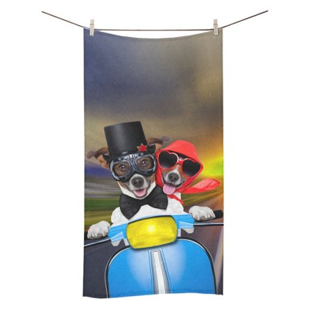 MYPOP Lovely Dogs Shower Towel Bathroom Bath Towel 30x56 inches