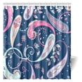 thumbnail image 1 of MYPOP Mandala Decor Shower Curtain, Decorative Lively Colorful Paisley Print with Floral Design Dots Swirls Stripes Leaves Fabric Bathroom Set with Hooks, 66 X 72 Inches, 1 of 3