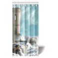 thumbnail image 1 of MYPOP Medieval Decor Shower Curtain, Old Middle Age Tower with Agitated Coast and Big Rocks View Fabric Bathroom Shower Curtain Set, 36 X 72 Inches, 1 of 3