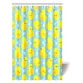 thumbnail image 1 of MYPOP Nursery Decor Shower Curtain, Cute Happy Baby Rubber Duck and Bubbles Cartoon Pattern Childhood Kids Decor Animal Art Fabric Bathroom Shower Curtain with Hooks, 48 X 72 Inches, 1 of 3
