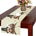 thumbnail image 1 of MYPOP Owl Thanksgiving Day Cotton Linen Table Runner 16x72 inches, 1 of 5