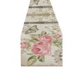thumbnail image 1 of MYPOP Paris Vintage Postcard Cotton Linen Table Runner 14x72 Inches, 1 of 5