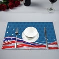thumbnail image 1 of MYPOP Patriotic Background Stars and Stripes Table Placemat Food Mat 12x18 Inches Non Slip Table Mat, 1 of 5