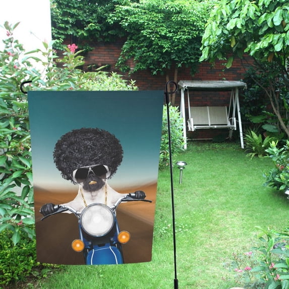 MYPOP Ride Motorcycle Dog Decor Garden Flag 28x40 inches