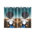 thumbnail image 1 of MYPOP Ride Motorcycle Dog Window Curtain Kitchen Curtain 26x39 inches (Two Piece), 1 of 3