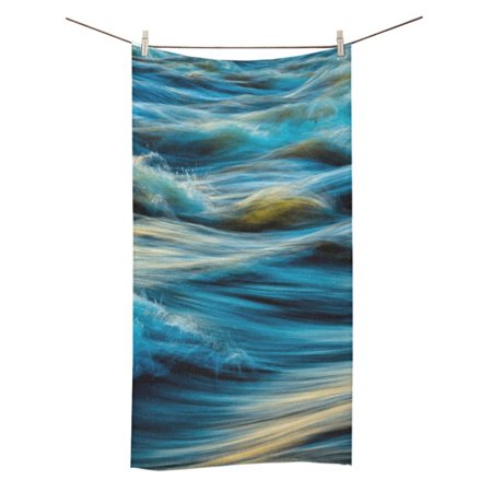 MYPOP Running Water Shower Towel Bathroom Bath Towel 30x56 inches