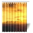 thumbnail image 1 of MYPOP Safari Shower Curtain, Group of Giraffe Sunset Sunlights Coloring Clouds Sky and Earth Horizon African Wildlife View Fabric Bathroom Shower Curtain Set with Hooks, 60 X 72 Inches, 1 of 3