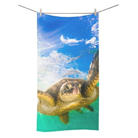 MYPOP Sea Turtle Shower Towel Bathroom Bath Towel 30x56 inches