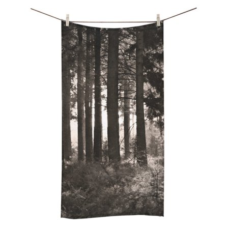 MYPOP Shot of Light Through Forest Shower Towel Bathroom Bath Towel 30x56 inches