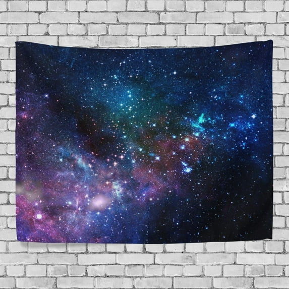 MYPOP Space Starry Sky Deep Outer Space Nebula and Galaxy in the Universe Pattern Tapestry Wall Hanging XL for Bedroom Living Room Dorm Wall Art 90 x 60 inches