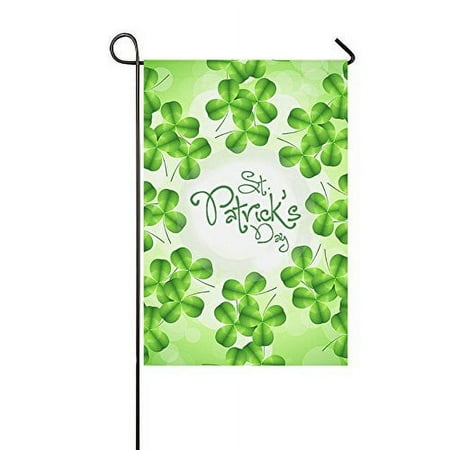 MYPOP St. Patrick's Day Clover Yard Garden Flag 28 x 40 Inches