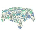 thumbnail image 1 of MYPOP Starfish Anchor seahouse Cotton Linen Tablecloth 52x70 inches Tablecover Desk Table Cloth For Dining Room, Tea Table, Picnics, Parties, 1 of 6