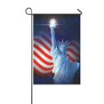 thumbnail image 1 of MYPOP Statue of Liberty with American Flag Garden Flag 12x18 inches, 1 of 1