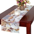 thumbnail image 1 of MYPOP Summer Seashell Starfish Coral Long Table Runner 16x72 incheses, Ocean Sea Beach Rectangle Tablecloth Placemat for Office Kitchen Dining Wedding Party Home Decor, 1 of 6