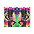 thumbnail image 1 of MYPOP Tie Dye African Woman Window Curtain Kitchen Curtain 26x39 inches (Two Piece), 1 of 3