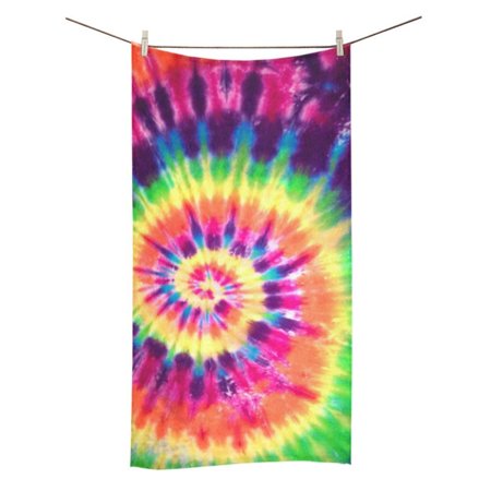MYPOP Tie Dye Shower Towel Bathroom Bath Towel 30x56 inches