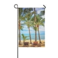 thumbnail image 1 of MYPOP Tropical Beach with Coconut Palm Trees Yard Garden Flag 28 x 40 Inches, 1 of 1