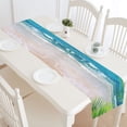 thumbnail image 1 of MYPOP Tropical Ocean Beach Table Runner Home Decor 14x72 Inch, Nautical Ocean Wave Table Cloth Runner for Wedding Party Banquet Decoration, 1 of 6